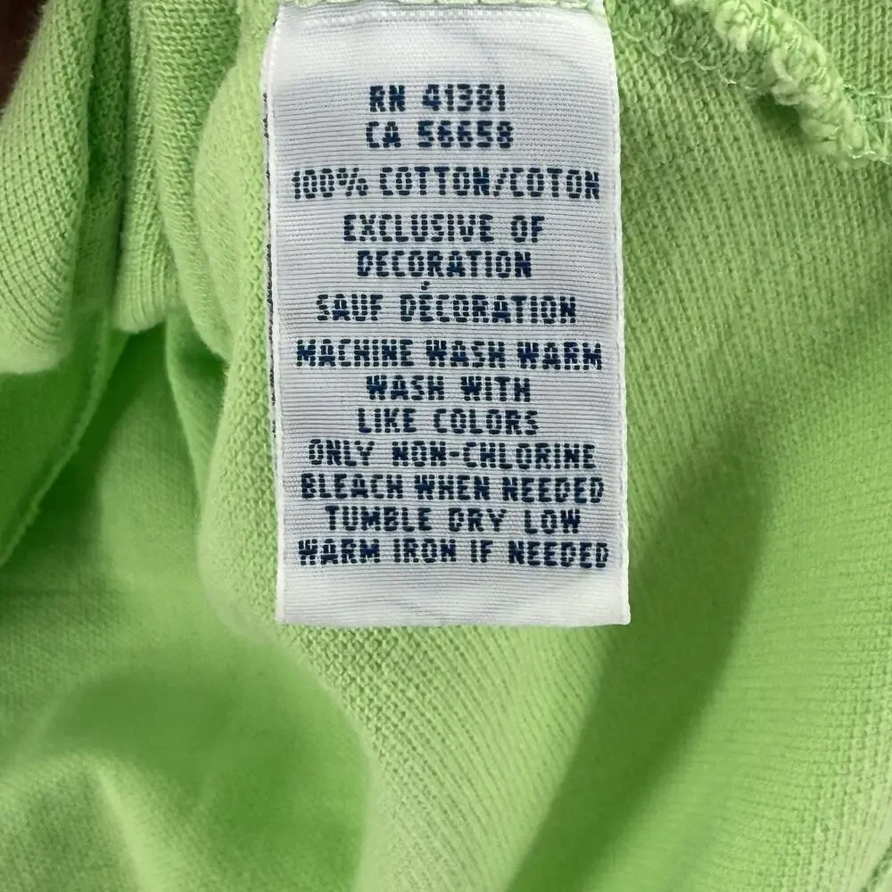 Polo Ralph Lauren Men’s Cotton Polo Shirt XL Lime Green Embroidered Logo Classic